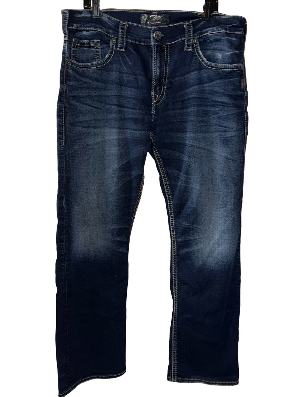 Silver Jeans Co. Zac Relaxed Straight Jeans Men’s 36x32 Dark Wash M42408SWK351